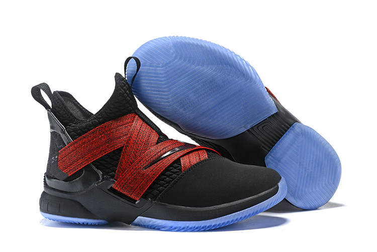 Nike LeBron Soldier 12 Black Red Blue Sole Shoes